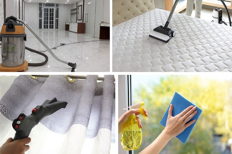 Vệ sinh nhà mới xây nên thực hiện trước khi sắp xếp bố trí đồ đạc mới
